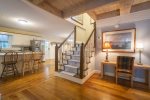 Kitchen and stairs